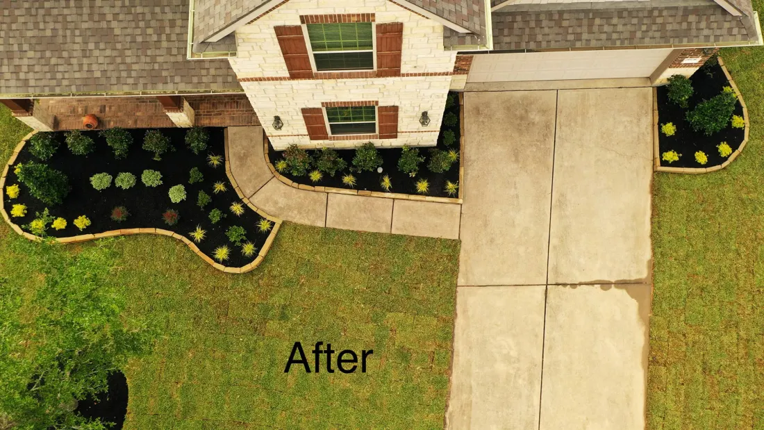 New-build yard: dirt to done — after