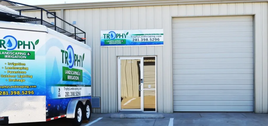 Trophy Landscaping & Irrigation service trailer